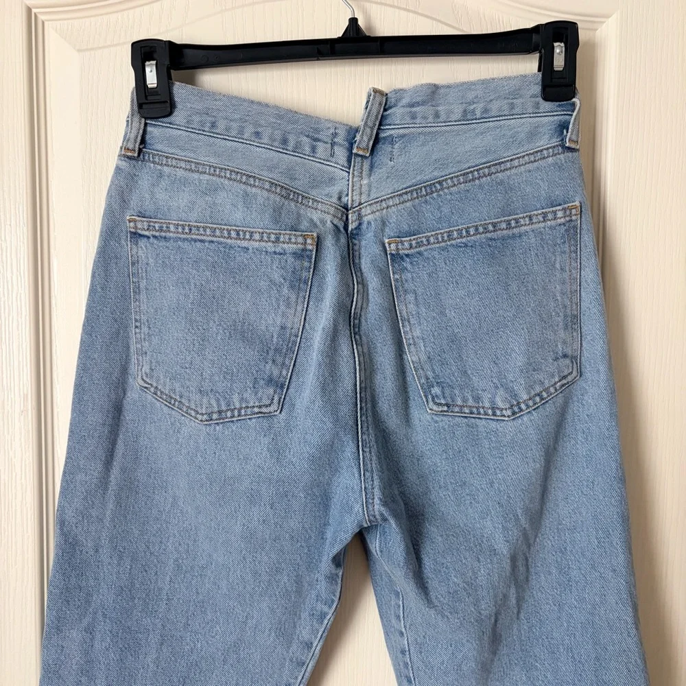 AGOLDE Criss Cross Straight Denim Jeans, Dimension, 26 - Picture 7 of 14